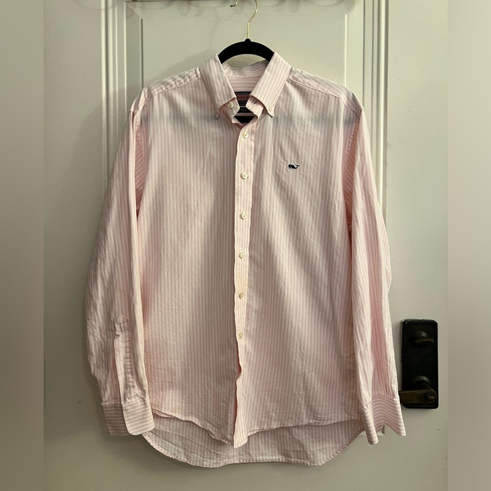 Vineyard Vines Striped Button Down Whale Shirt